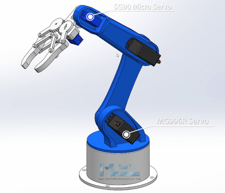 Arduino机器人手臂三维模型